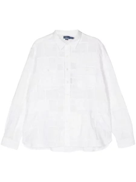 Kostkované kraťasy Polo Ralph Lauren s výšivkou červené