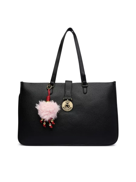 LOVE MOSCHINO Ročna torba črna