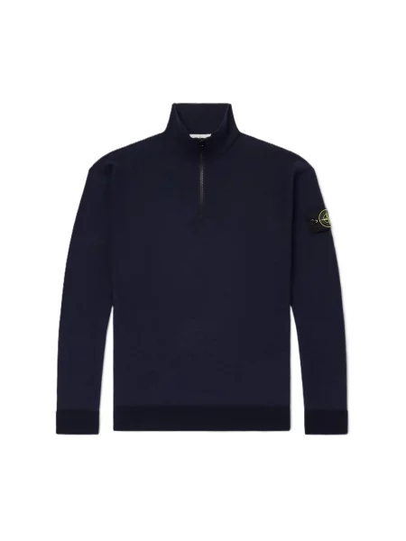 Sweter Stone Island z kamieniami niebieski