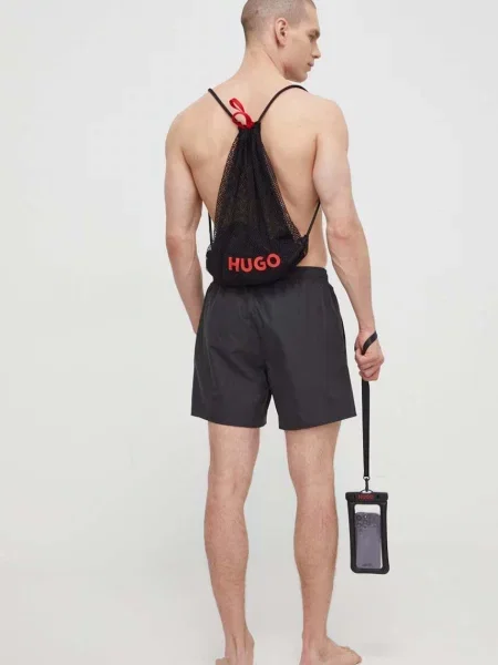 Плувни шорти HUGO черно