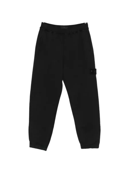 Pantaloni Stone Island cu strasuri alergare negru
