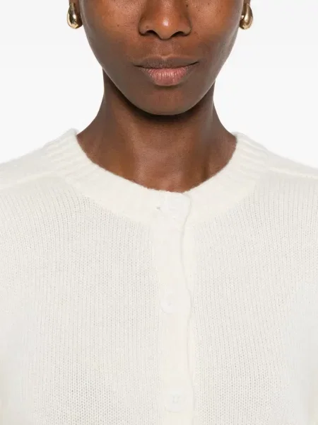 Cardigan Kujten din cașmir alb