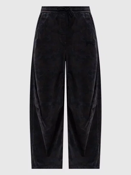 Велюрові штани в камуфляжний принт Juun.j сірі