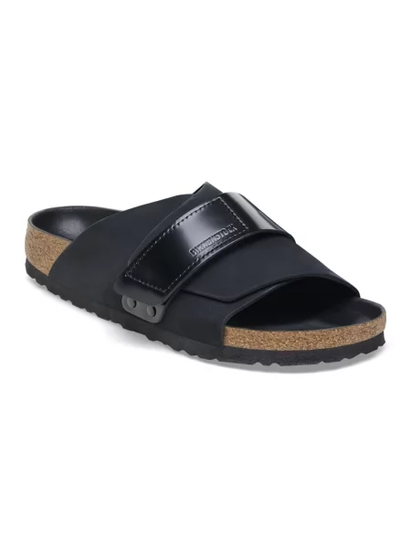 Klapki Birkenstock zamszowe czarne