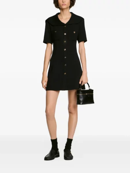 Gulerat scurt rochie Sandro negru