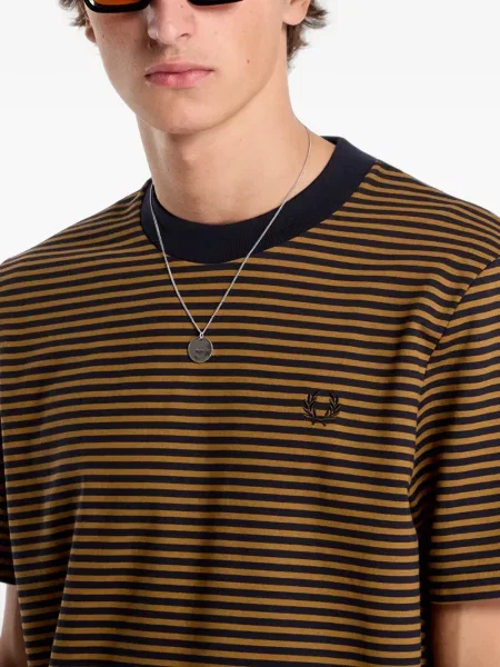 Tricou Fred Perry cu dungi maro