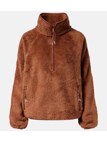 Hanorac din fleece The Upside din fleece maro