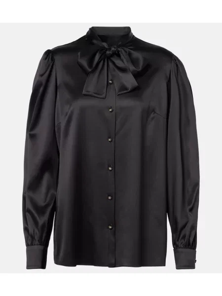 Bluză Dolce&gabbana din satin negru