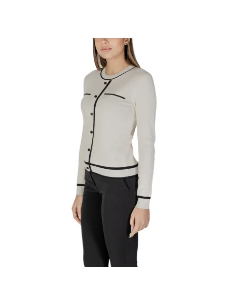 Morgan Pulover Écru negru