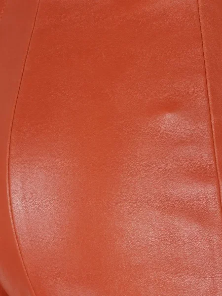 Pantaloni Stouls din piele evazate roșu
