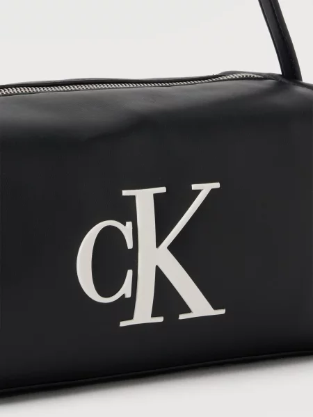 Calvin Klein Kabelka na rameno BOLD / biela čierna