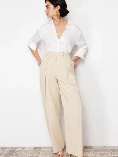 Pantaloni Trendyol bej