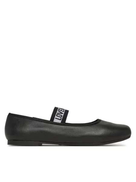 Balerinos LOVE MOSCHINO Juoda balta