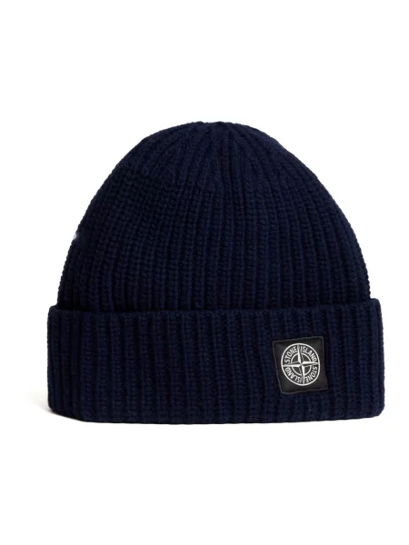 Czapka Stone Island z kamieniami niebieska