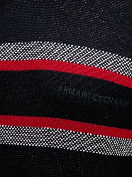 Шерстяной свитер Armani Exchange синий