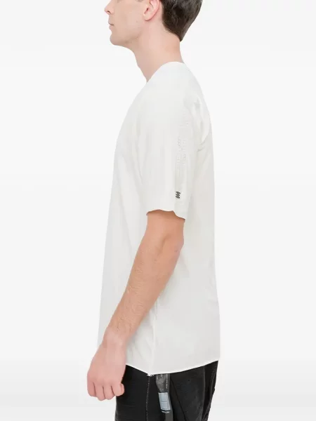 Tricou 69 By Isaac Sellam cu decolteu rotund alb