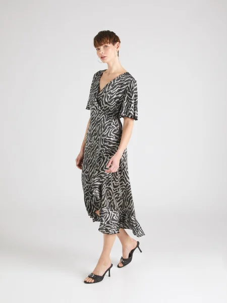 SISTERS POINT Rochie ECOA gri argintiu negru