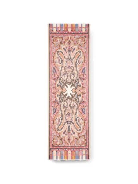 Fular Etro de lână cu model paisley
