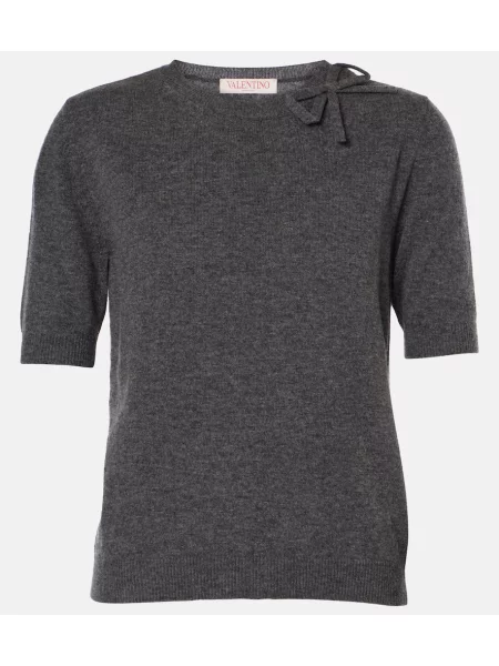 Tricou Valentino de lână gri