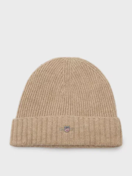 Вовняна шапка Gant бежева