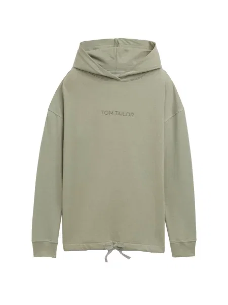 Худи Tom Tailor Damen зеленое