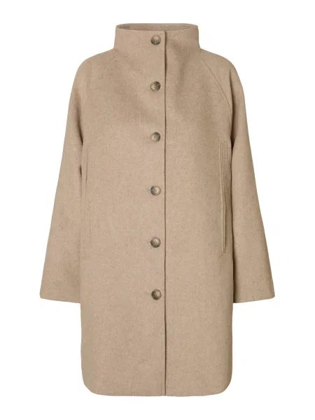 SELECTED Prehoden plašč SLFVINNI kremna