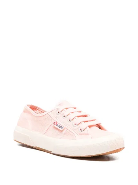 Sneakers Superga με κορδόνια με δαντέλα ροζ