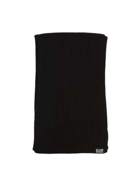 Szal Ea7 Emporio Armani wełniana czarna