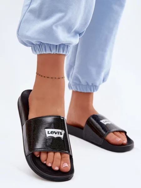Gyerek papucs Levi's® fekete