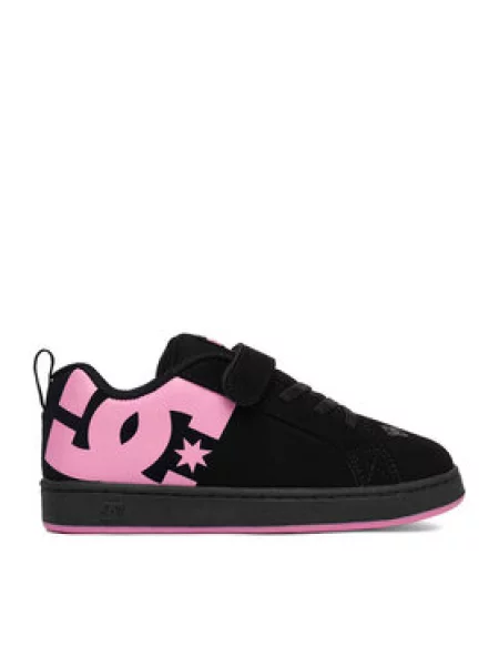 DC Shoes Sneakersy EO-COURT GRAFFIK ELASTIC TODDLER čierna