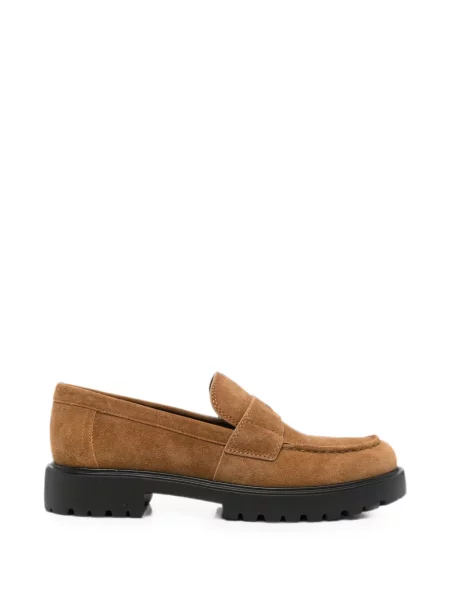 Pantofi loafer Tory Burch chunky cu autograf maro