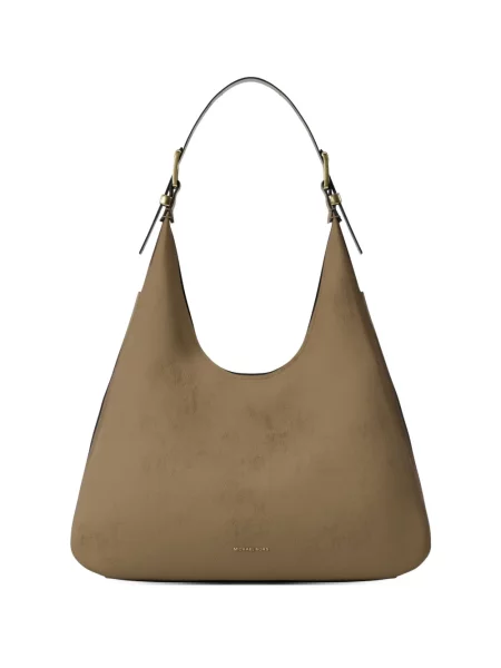 Top Michael Michael Kors cu franjuri din piele de căprioară lung negru