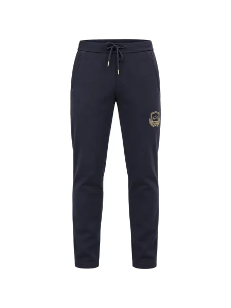 Pantaloni Paul & Shark alergare cu autograf cu cordon albastru