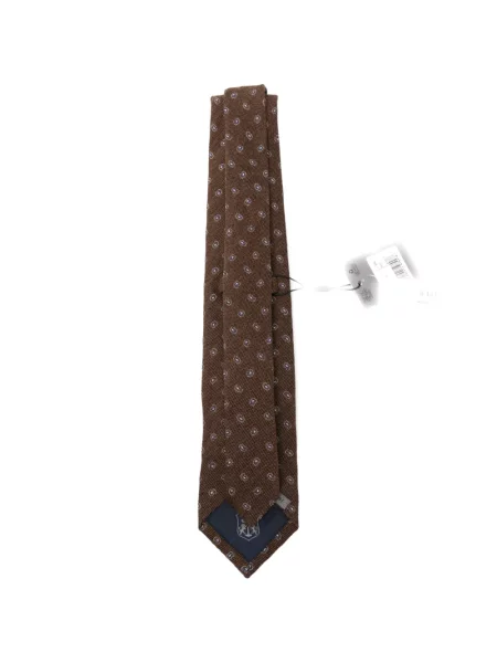 Cravată Corneliani cu model paisley maro