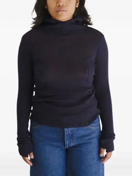 Długa koszulka Baserange niebieska