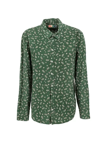 Koszula Msgm z nadrukiem z wzorem paisley zielona