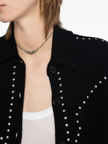 Cardigan Zadig&voltaire cu decolteu rotund negru