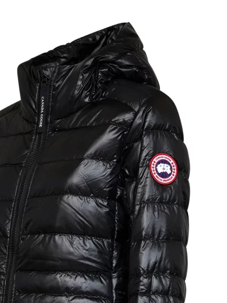 Palton Canada Goose cu glugă negru