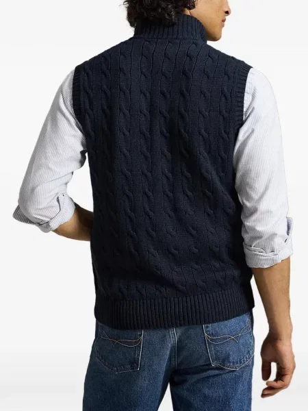 Hálós kockás pólóing Polo Ralph Lauren nyomtatás fekete