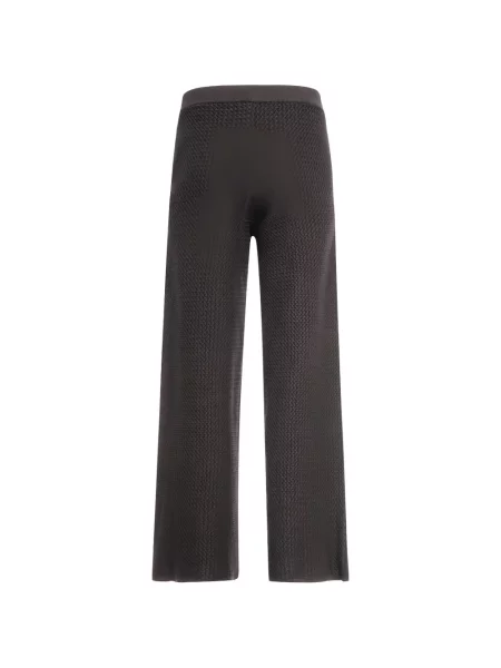 Pantaloni palazzo Fracomina tricotate negru