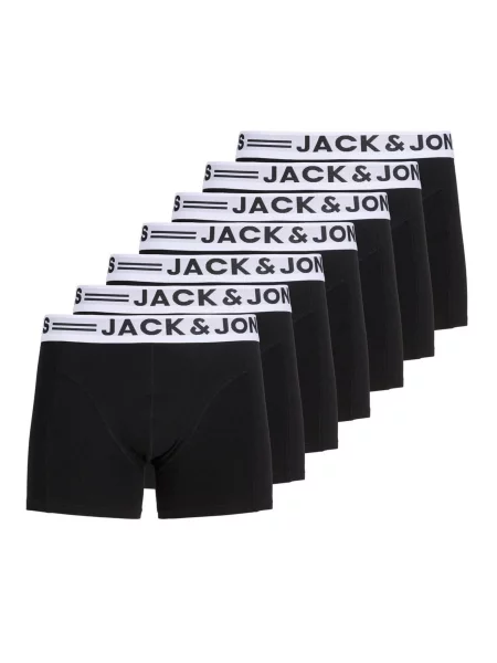 JACK & JONES Boxeri JACSENSE negru alb