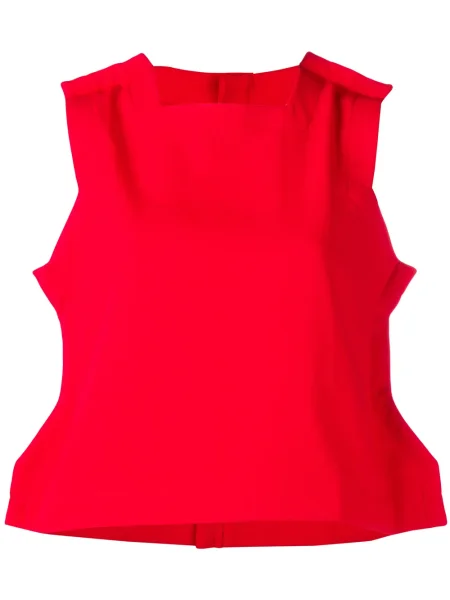 Peplum top Comme Des Garçons Pre-owned bez rukávů červený