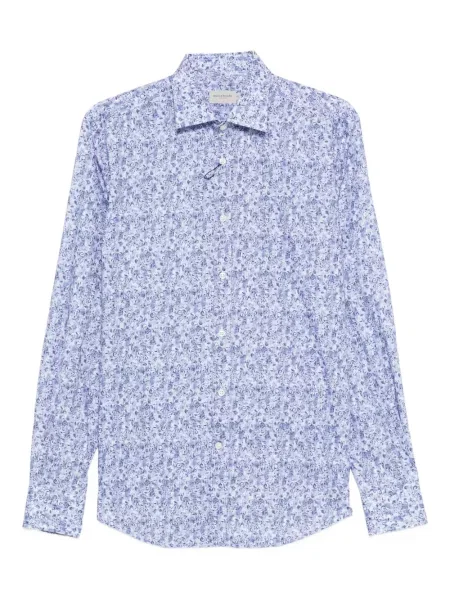 Košulja Paul & Shark s cvjetnim printom s printom plava