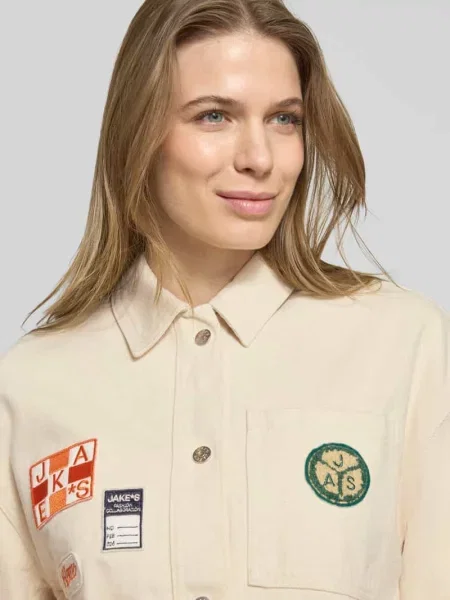 Kardigan rozpinany w kroju regular fit z naszywkami ze wzorem Jake*s Casual