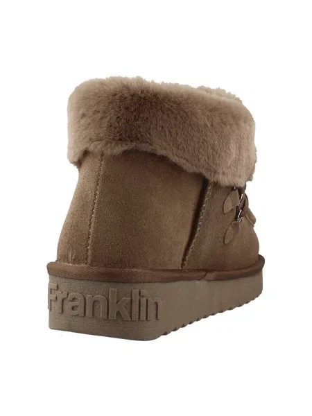 Pantofi D.franklin cu blană maro