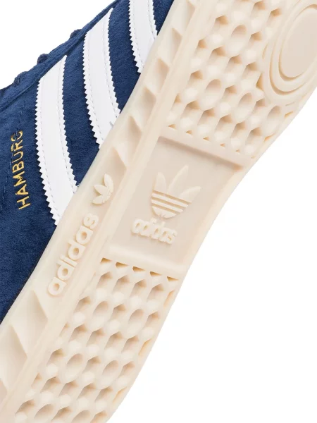 Sneakerși Adidas Hamburg cu șireturi din dantelă albastru
