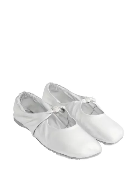 Balerini Loewe din piele argintiu