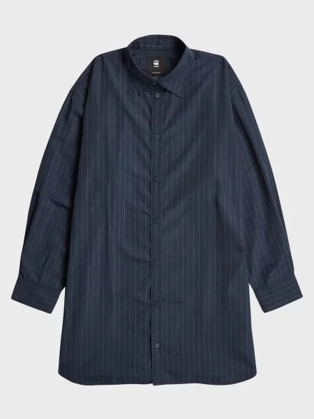 Платье G-star Raw в полоску синее