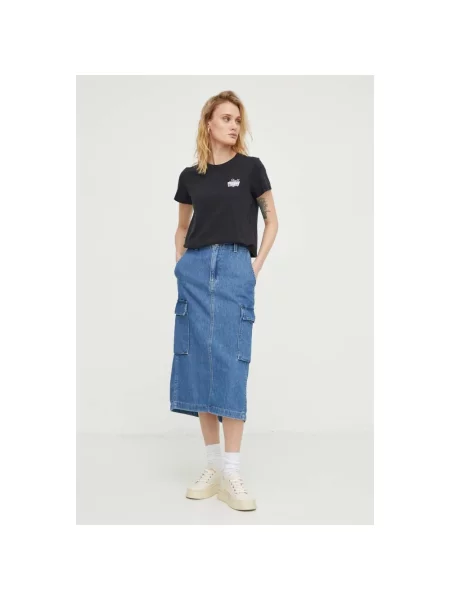 Spódnica jeansowa Levi's niebieska