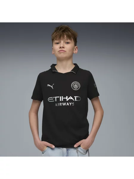 PUMA Młodzieżowa koszulka wyjazdowa Manchester City Odzież czarny